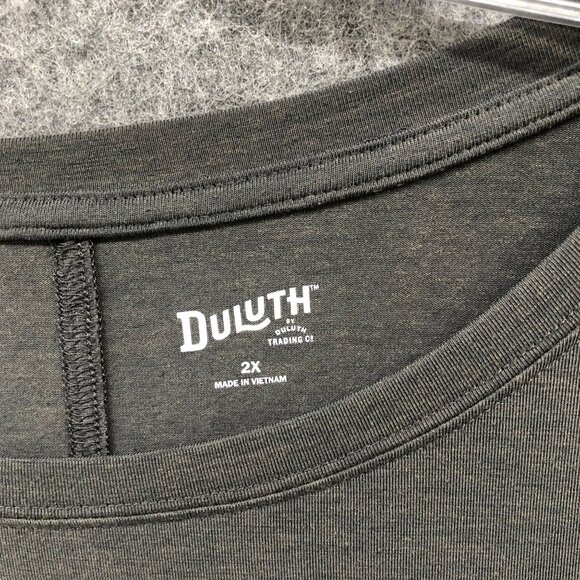 Duluth Trading Co Wool Blend Long Sleeve T Shirt Womens 2X Gray Crewneck - Picture 5 of 8